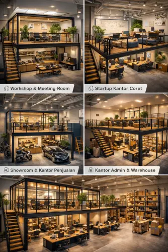 Mezzanine Ruang Kantor di Pisangan Timur