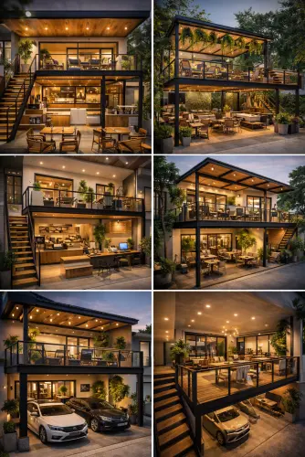 Mezannine Cafe Modern di Pisangan Timur